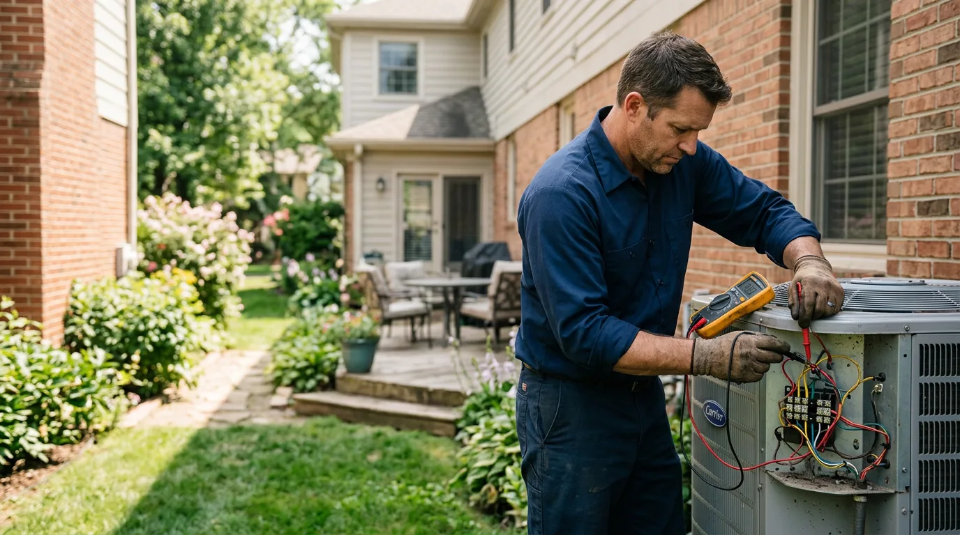 HVAC technician working near Alexandria, AL
